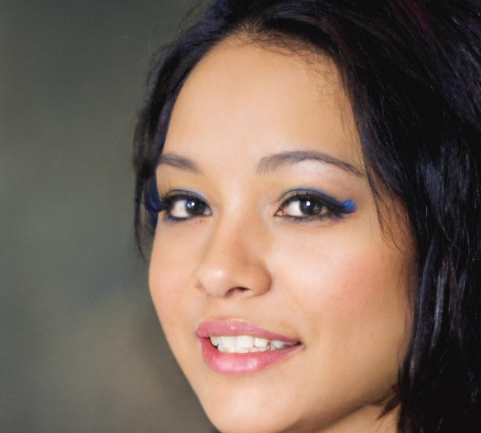 Zufriedene Kundin